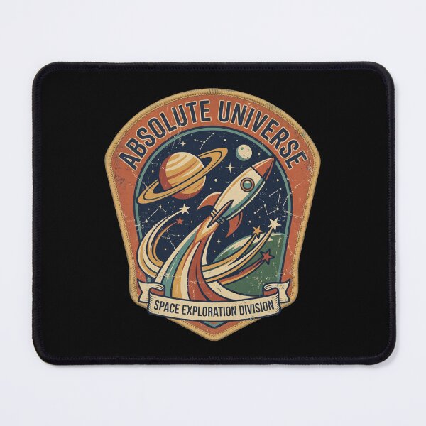 Item preview, Retro Space Exploration Badge – Absolute Universe Vintage Cosmic Emblem designed and sold by ArtsyExplorer.
