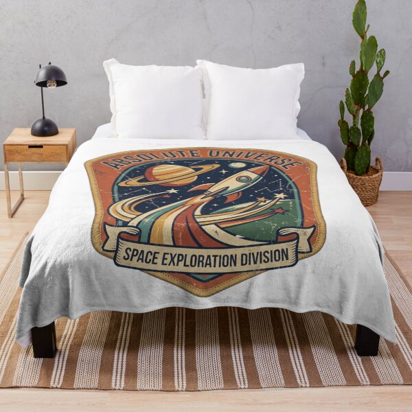 Item preview, Retro Space Exploration Badge – Absolute Universe Vintage Cosmic Emblem designed and sold by ArtsyExplorer.