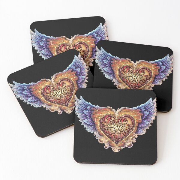 Item preview, Love Never Fails Winged Heart: Urban Faith Graffiti Decal designed and sold by KabronX.
