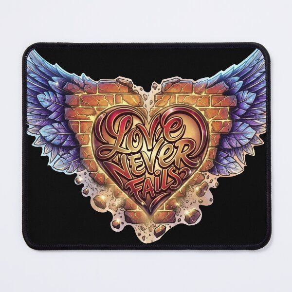 Item preview, Love Never Fails Winged Heart: Urban Faith Graffiti Decal designed and sold by KabronX.