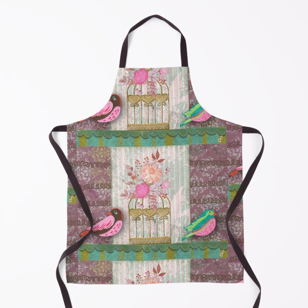 Item preview, Vintage Floral Birdcage: A Shabby Chic Digital Collage designed and sold by artbydonyale.