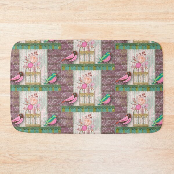 Item preview, Vintage Floral Birdcage: A Shabby Chic Digital Collage designed and sold by artbydonyale.