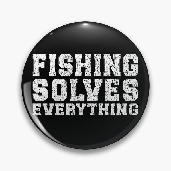 Item preview, Fishing Solves Everything - Distressed Typography Angler Design Funny Fishing Cheaper than Therapy designed and sold by Jt41.
