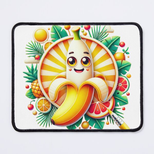 Item preview, Cute Banana Fruit Lollipop Kawaii Summer Sticker designed and sold by InkNovaLab.