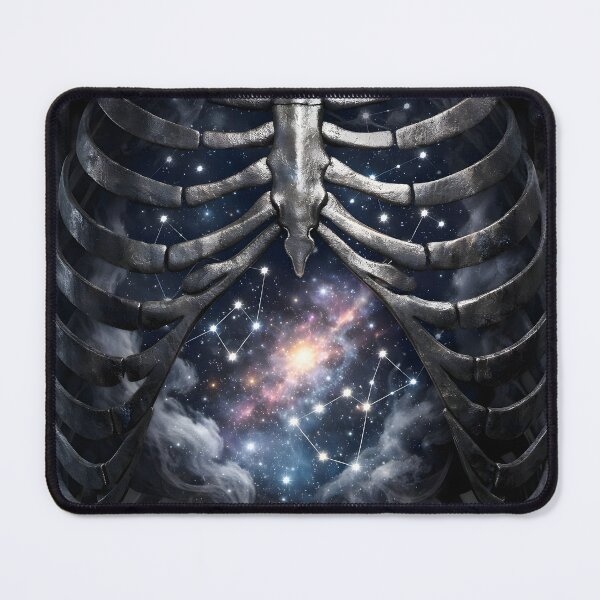 Item preview, The Astral Ribcage | Gothic Galaxy Anatomy & Constellation Art designed and sold by Studio77-Gothic.