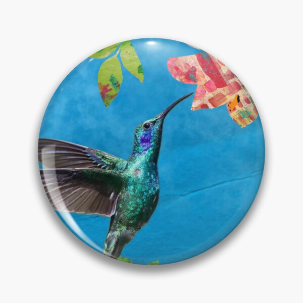 Item preview, Ethereal Hummingbird & Midnight Florals Collage designed and sold by artbydonyale.