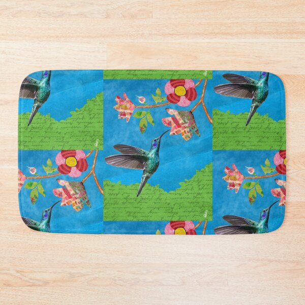 Item preview, Ethereal Hummingbird & Midnight Florals Collage designed and sold by artbydonyale.