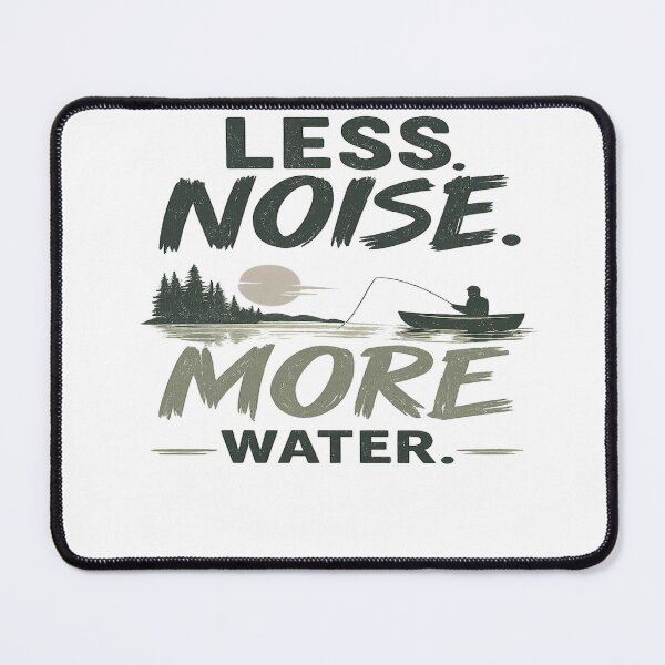 Item preview, Less Noise More Water – Minimalist Fishing Shirt | Lake Life Angler Design designed and sold by Digal92.