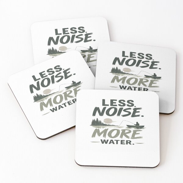 Item preview, Less Noise More Water – Minimalist Fishing Shirt | Lake Life Angler Design designed and sold by Digal92.