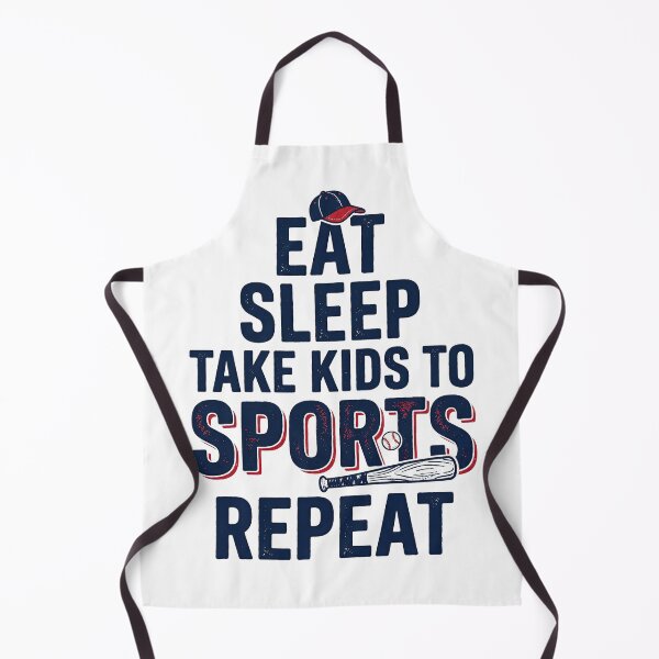 Artikelvorschau, Essen, Schlafen, Kinder zum Sport bringen, wiederholen – Baseball-Mama-Shirt-Design, Sportmutterleben, lustiges Mama-Geschenk entworfen und verkauft von PlumArtDesign.