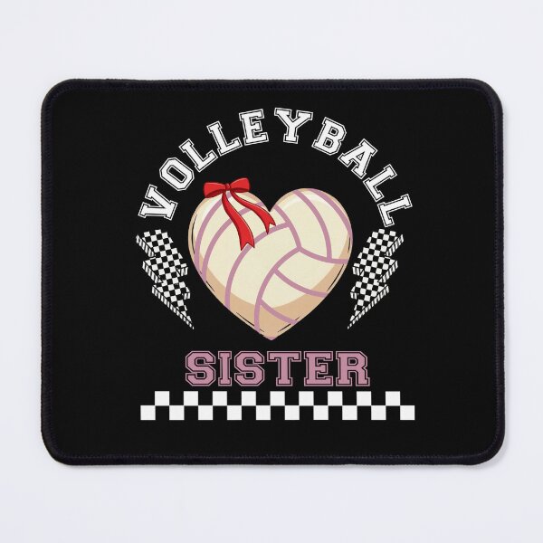 Item preview, Trendy Volleyball Sister Heart Checkered Design designed and sold by LarryMBrown.