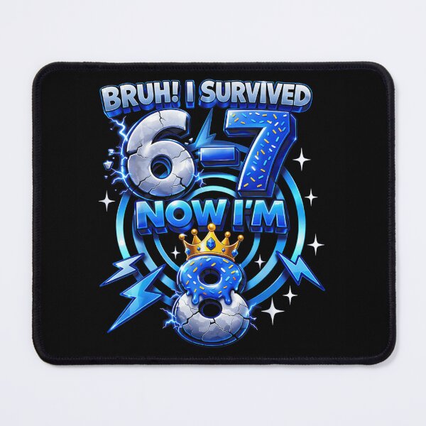 Item preview, Bruh I Survived 6 To 7 Now I Am 8 Birthday Boy designed and sold by LittleNhutton.