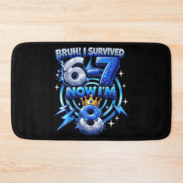 Item preview, Bruh I Survived 6 To 7 Now I Am 8 Birthday Boy designed and sold by LittleNhutton.