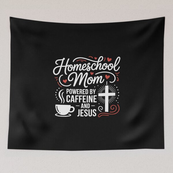 Item preview, Homeschool Mom Caffeine & Jesus Coffee Lover Teacher Mom designed and sold by TrinaEspinoza.