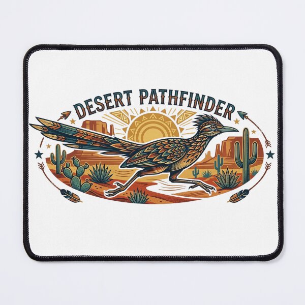 Item preview, Desert Pathfinder Roadrunner | Southwestern Tribal Art & Nature Illustration designed and sold by Wear Sculpt.