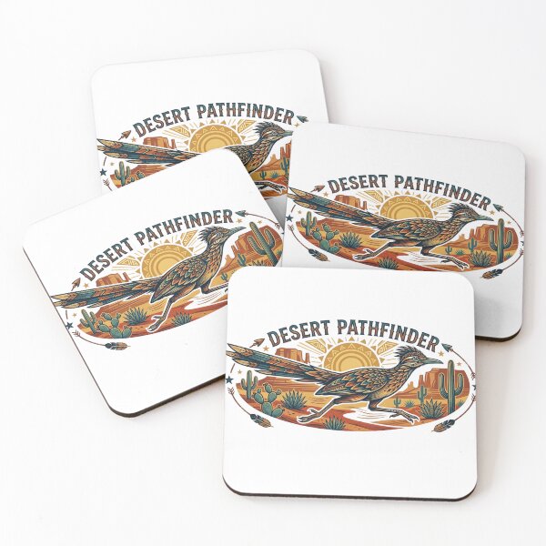 Item preview, Desert Pathfinder Roadrunner | Southwestern Tribal Art & Nature Illustration designed and sold by Wear Sculpt.