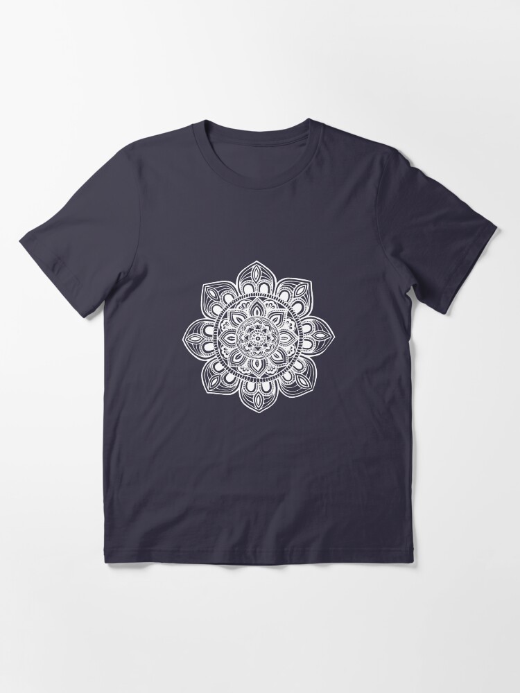 Alternate view of White Mural Mandala - Art&Deco By Natasha Essential T-Shirt