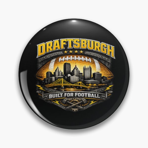 Item preview, Draftsburgh Built For Football Pittsburgh Skyline American Football Fan Apparel Art designed and sold by LittleNhutton.