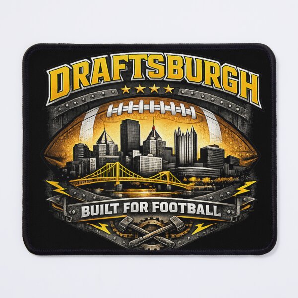 Item preview, Draftsburgh Built For Football Pittsburgh Skyline American Football Fan Apparel Art designed and sold by LittleNhutton.
