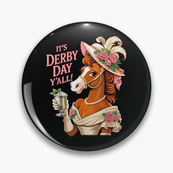 Item preview, It Is Derby Day Yall Elegant Lady Horse In Floral Hat Art designed and sold by LittleNhutton.