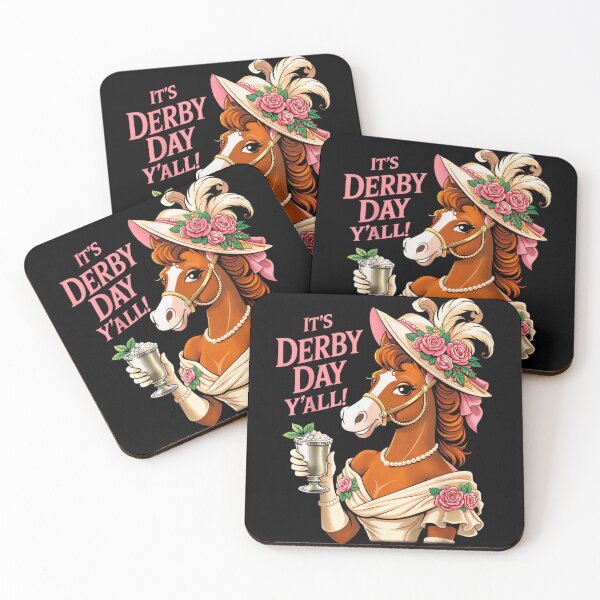 Item preview, It Is Derby Day Yall Elegant Lady Horse In Floral Hat Art designed and sold by LittleNhutton.