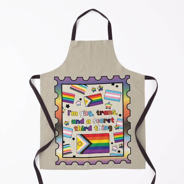 Item preview, I'm gay, trans, and a secret third thing stamp [progress] designed and sold by deadbeatprince-typography.