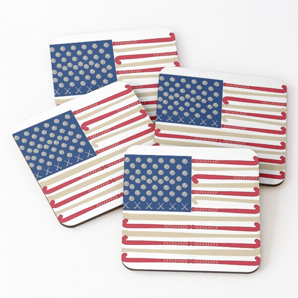 Item preview, Field Hockey USA Flag Sport Graphic Design designed and sold by anhemdori2022.