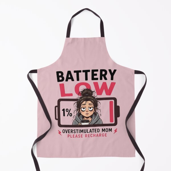 Item preview, Battery Low Overstimulated Mom Please Recharge designed and sold by Ivy-Triggs.
