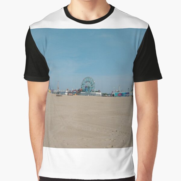 Sand, #Sand, Coney Island Beach and Boardwalk, New York City, #ConeyIslandBeach, #Boardwalk, #NewYorkCity #НьюЙорк Graphic T-Shirt