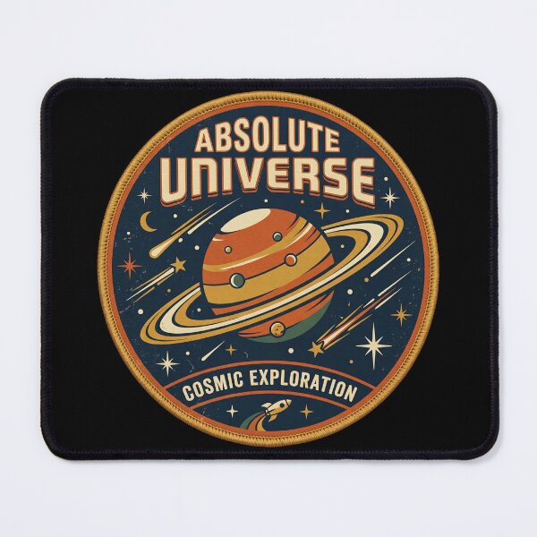 Item preview,  Retro Space Exploration – Absolute Universe Vintage Cosmic Emblem designed and sold by ArtsyExplorer.