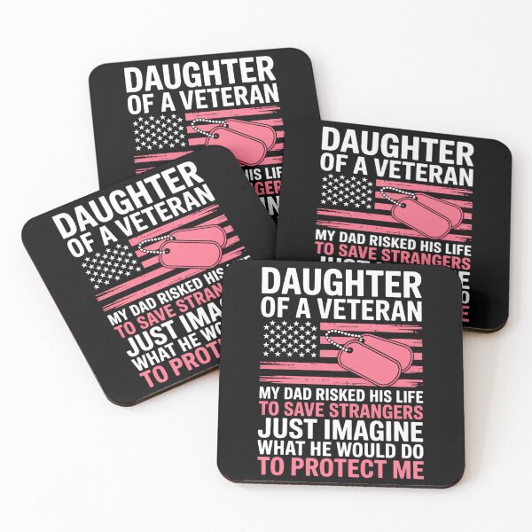 Item preview, Daughter of A Veteran Fathers Day Veteran Dad designed and sold by elunyzexac.