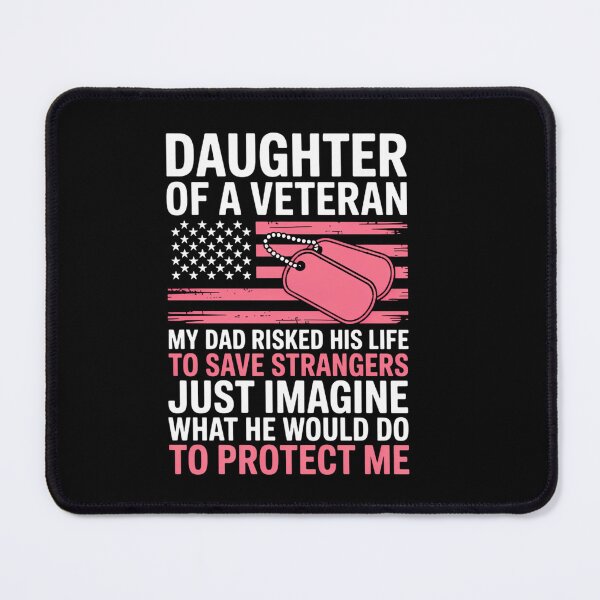 Item preview, Daughter of A Veteran Fathers Day Veteran Dad designed and sold by elunyzexac.