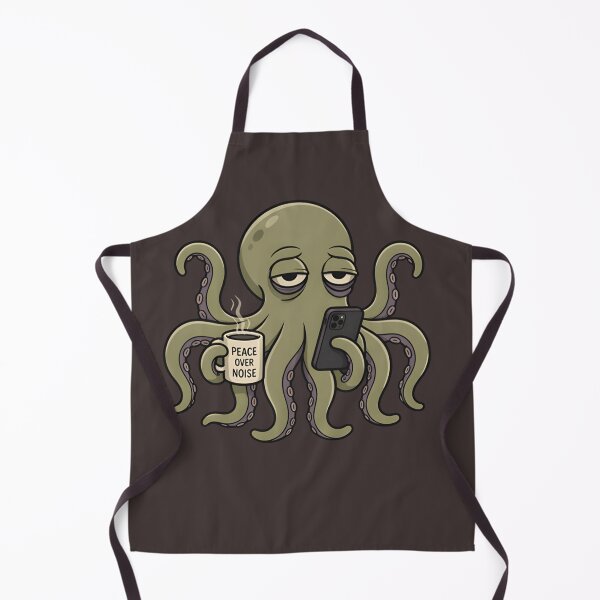 Item preview, Peace Over Noise Octopus Shirt – Introvert Coffee Meme Tee designed and sold by ZyxDes.