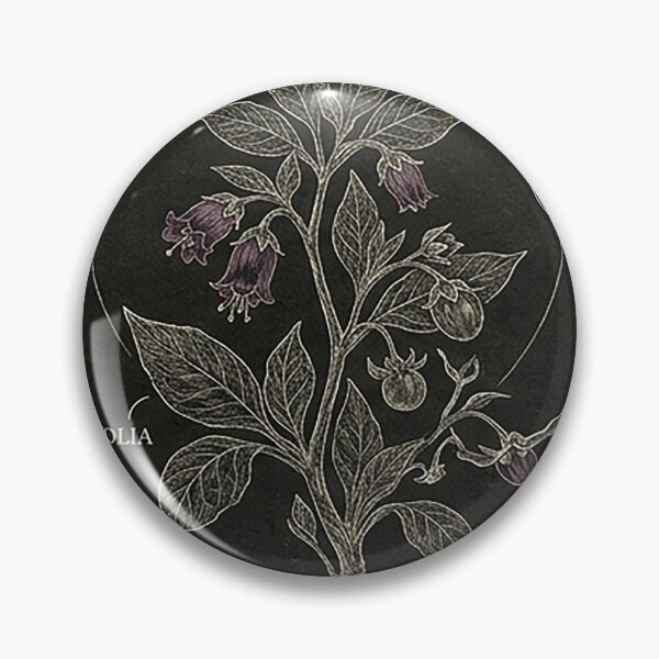 Item preview, Vintage Belladonna Botanical Moon Phase Illustration designed and sold by rygenr8.