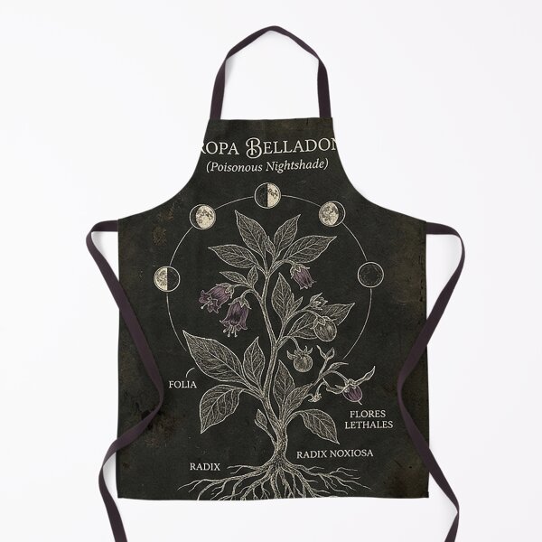 Item preview, Vintage Belladonna Botanical Moon Phase Illustration designed and sold by rygenr8.