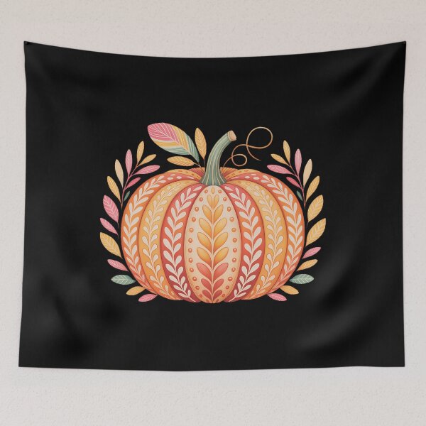 Item preview, Wildflower Pumpkin Season Autumn Fall Leaves Thanksgiving designed and sold by TrinaEspinoza.