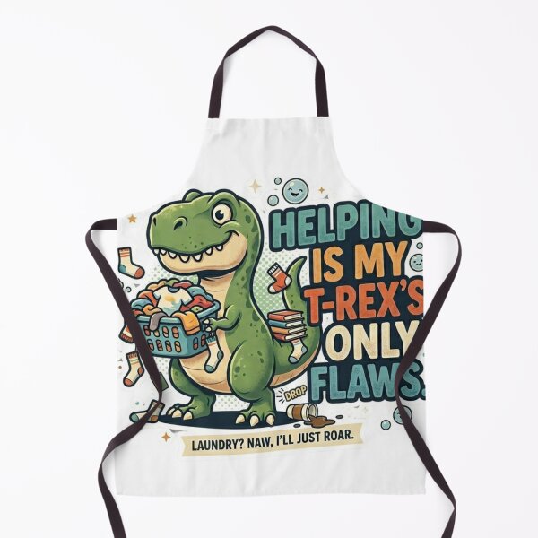 Item preview, Funny T-Rex Laundry Meme | Helping is My Only Flaw Dinosaur  designed and sold by Wear Sculpt.