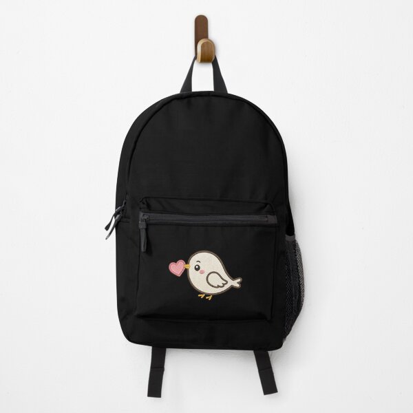 Item preview, Cute Bird Holding Heart | Minimal Embroidery Style Kawaii Design designed and sold by ColorSplash123.
