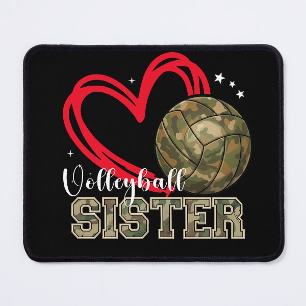Item preview, Volleyball Sister Camo Heart Design designed and sold by LashondaGreen89.