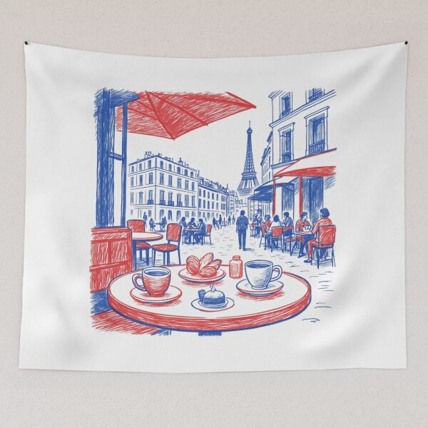 Item preview, Parisian Café Life designed and sold by Tablotique.