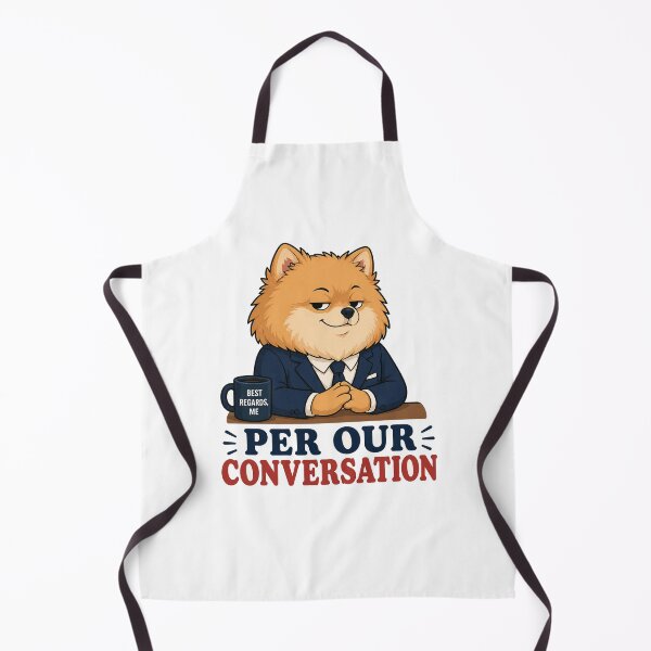 Item preview, Per Our Conversation Funny Pomeranian Office Sticker designed and sold by Gentlestate.