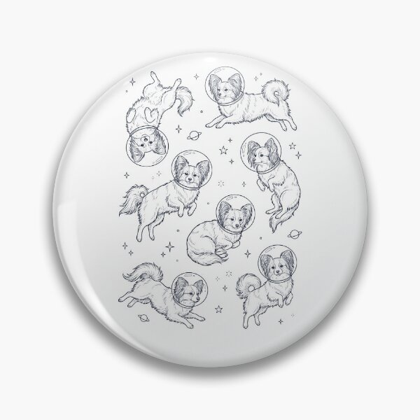 Item preview, Vintage Papillon Astronaut Galaxy Space Dog Lover designed and sold by TerryConnells.