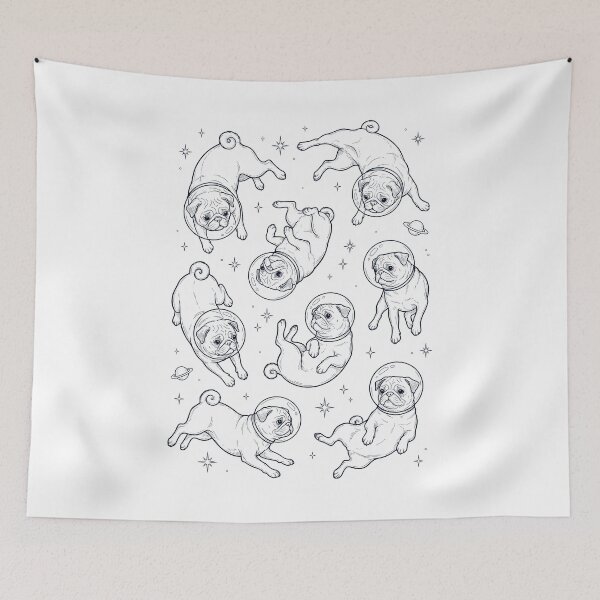 Item preview, Vintage Pug Astronaut Galaxy Space Dog Lover designed and sold by TerryConnells.