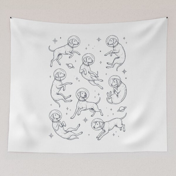 Item preview, Vintage Rhodesian Ridgeback Astronaut Galaxy Space Dog Lover designed and sold by TerryConnells.