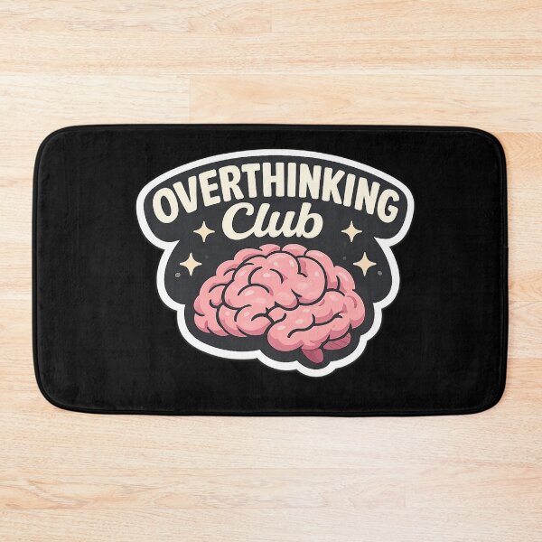 Item preview, Overthinking Club Cute Brain Illustration designed and sold by Purely Art Shop.