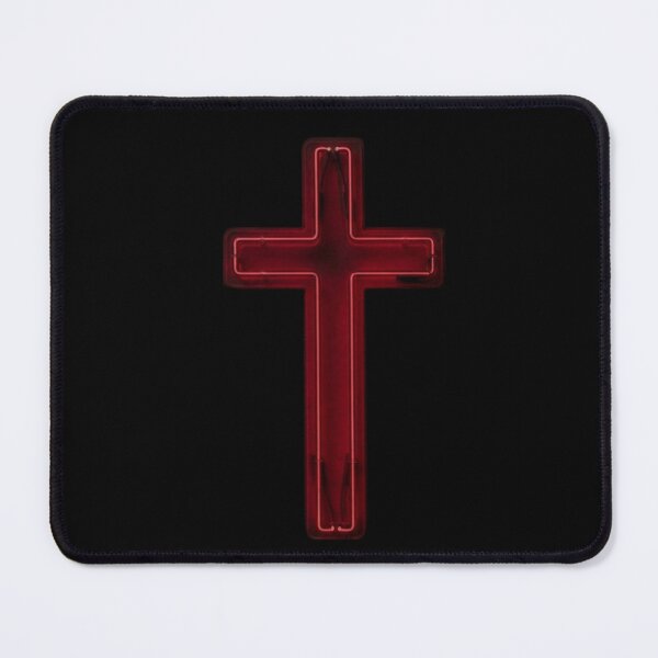 Item preview, Korean Night Church Red Neon Cross Sticker designed and sold by K-Vibe Design Studio.