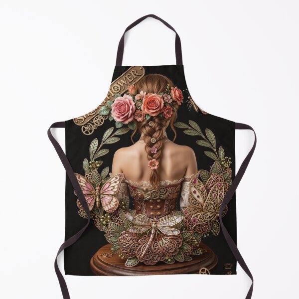 Item preview, Silentflower Steampunk Gilded Beauty and Gear Artwork designed and sold by SilentFlower.