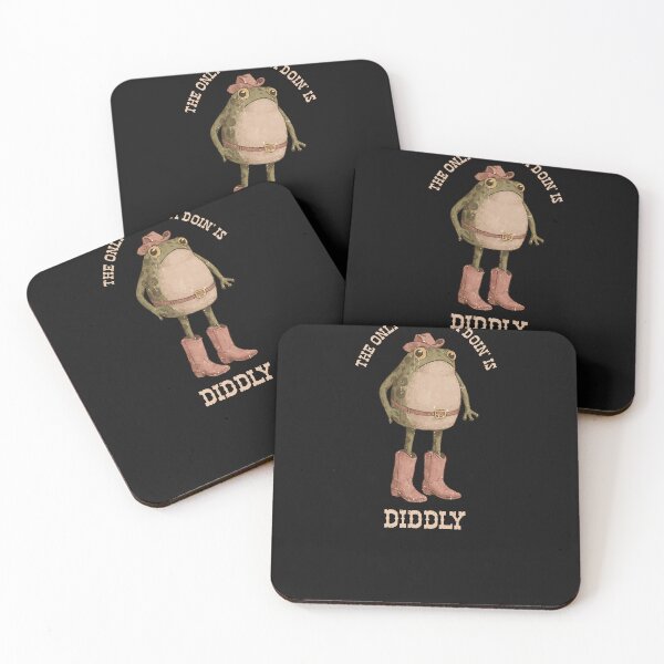 Item preview, Funny Frog Cowboy Diddly Meme Western Humor Cute Animal Classic T-Shirt designed and sold by Chaztized.
