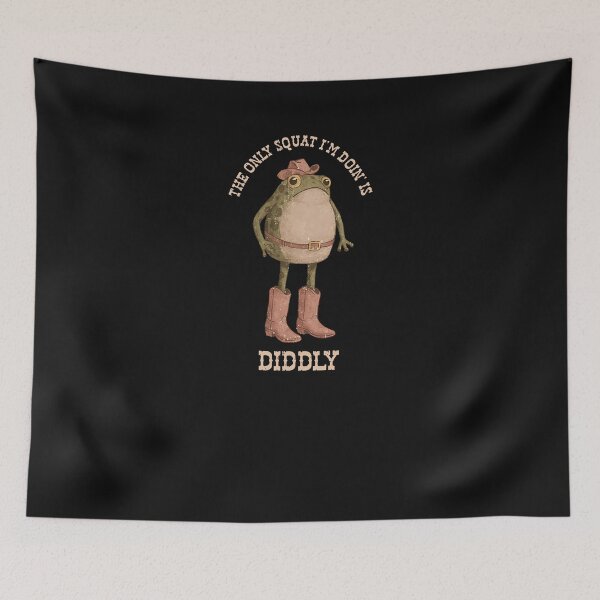 Item preview, Funny Frog Cowboy Diddly Meme Western Humor Cute Animal Classic T-Shirt designed and sold by Chaztized.