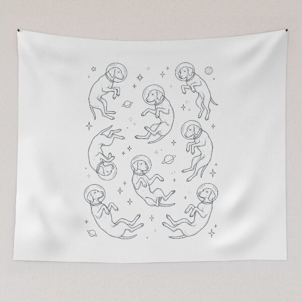 Item preview, Vintage Vizsla Astronaut Galaxy Space Dog Lover designed and sold by TerryConnells.